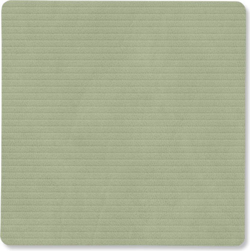 Corduroy glassunderlag square Olive Green