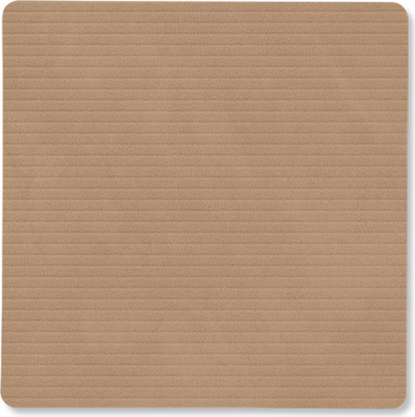 Corduroy glassunderlag square Nougat