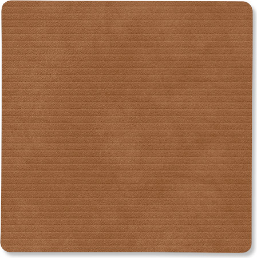 Corduroy glassunderlag square Nature
