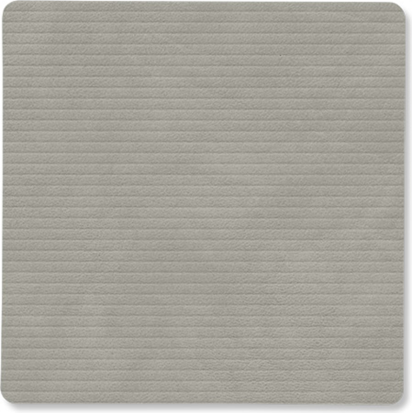 Corduroy glassunderlag square Light Grey