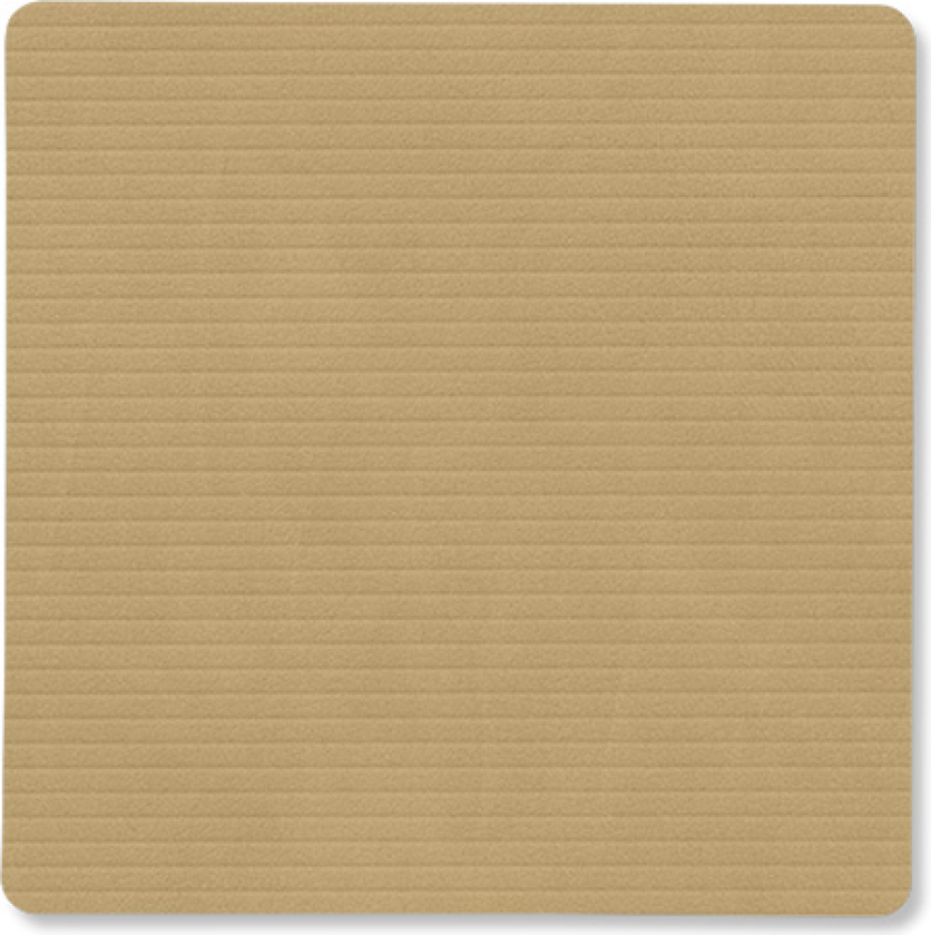 Corduroy glassunderlag square Khaki