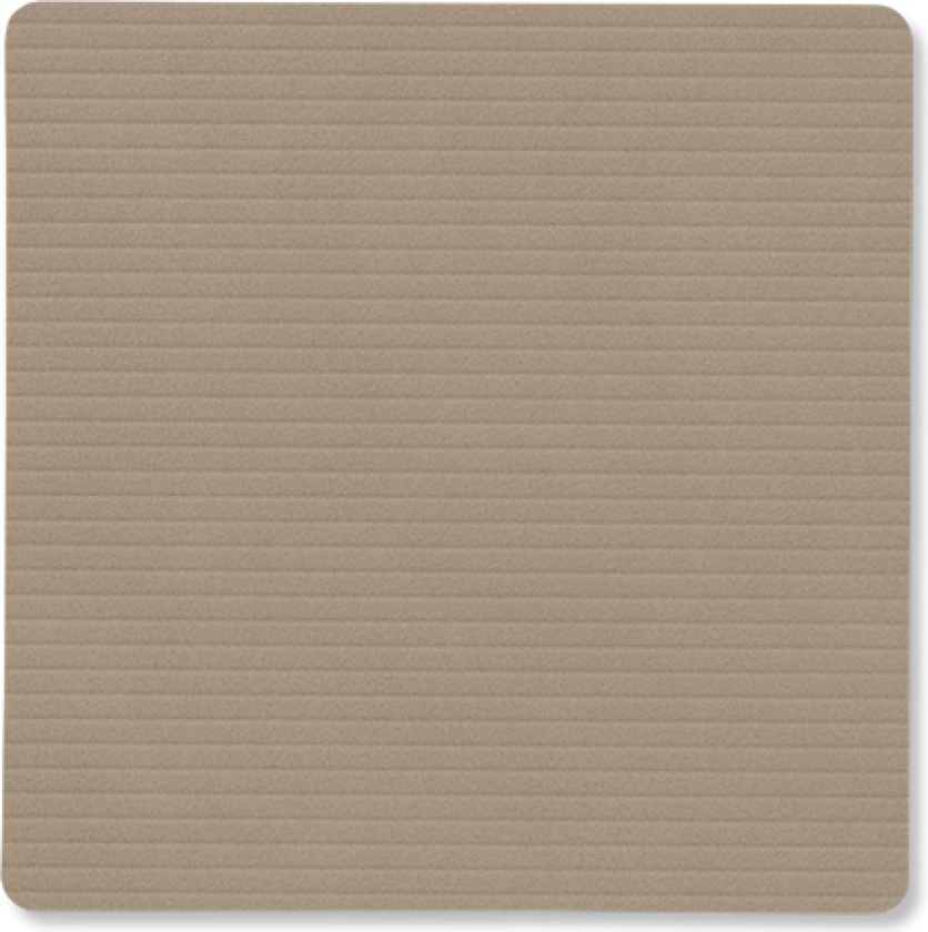 Corduroy glassunderlag square Clay Brown