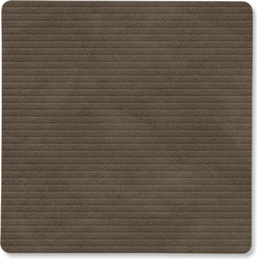Corduroy glassunderlag square Caviar