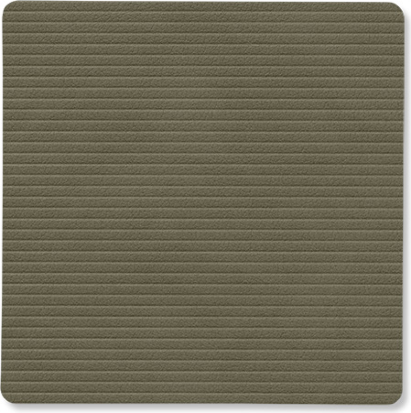 Corduroy glassunderlag square Army Green