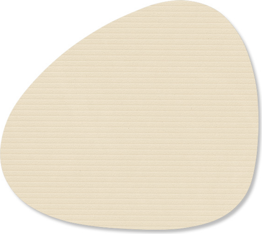 Corduroy glassunderlag curve Vanilla