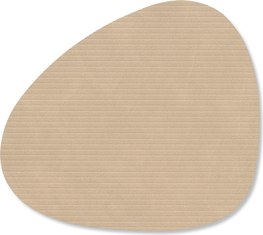 Corduroy glassunderlag curve Sand
