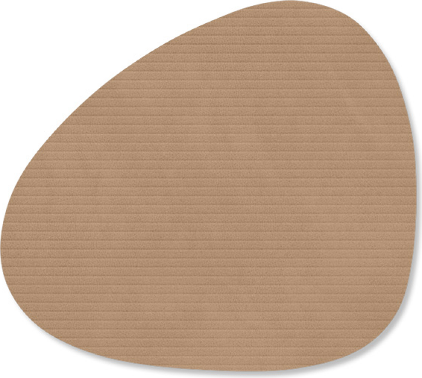 Corduroy glassunderlag curve Nougat