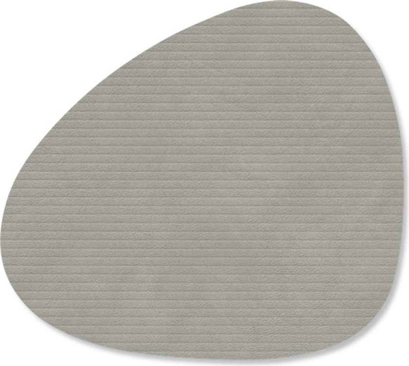 Corduroy glassunderlag curve Light Grey