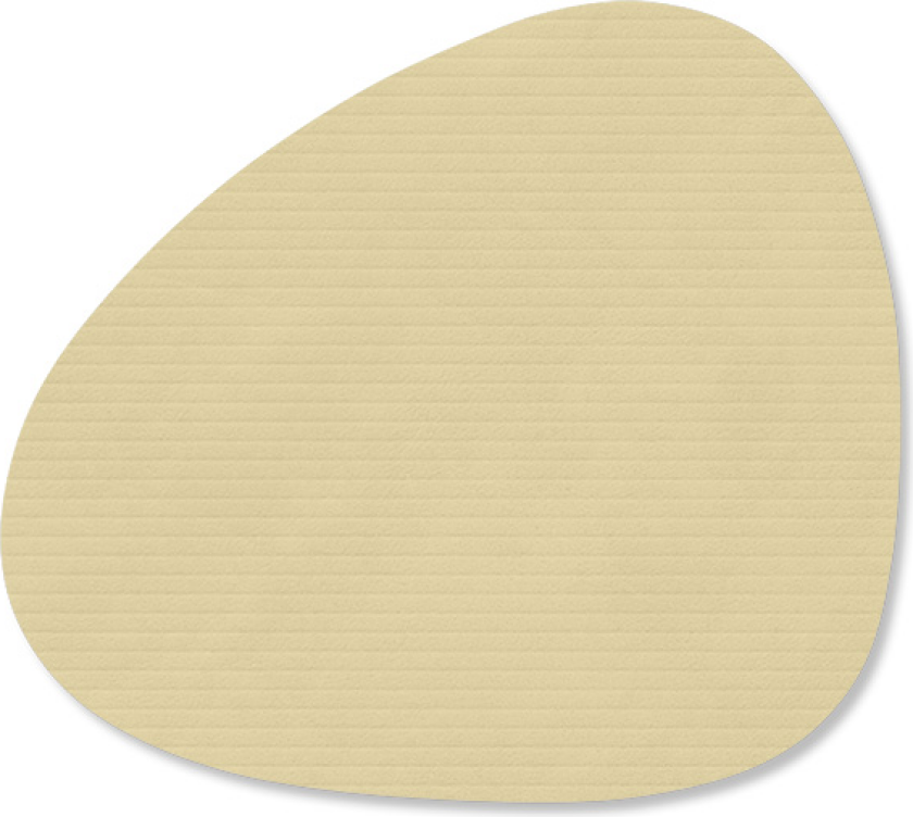 Corduroy glassunderlag curve Lemon Sorbet