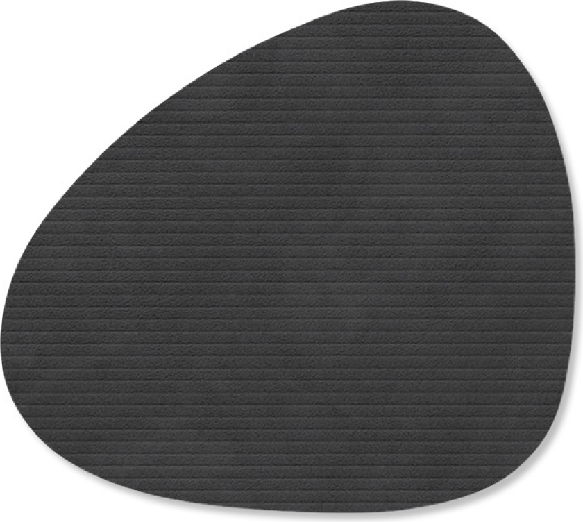 Corduroy glassunderlag curve Black