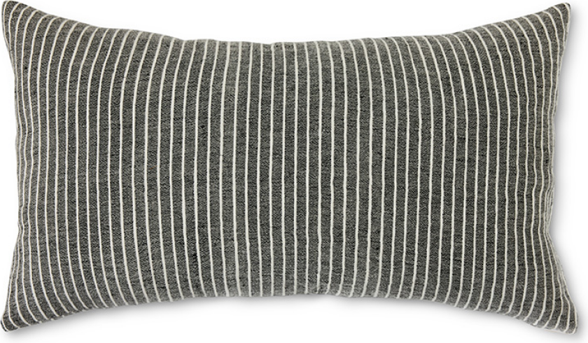 Striped monochrome pute 40x70 cm Grey