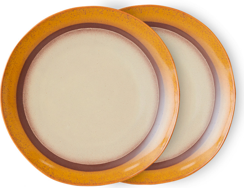 70's tallerken Ø27,5 cm 2-pakning Coconut