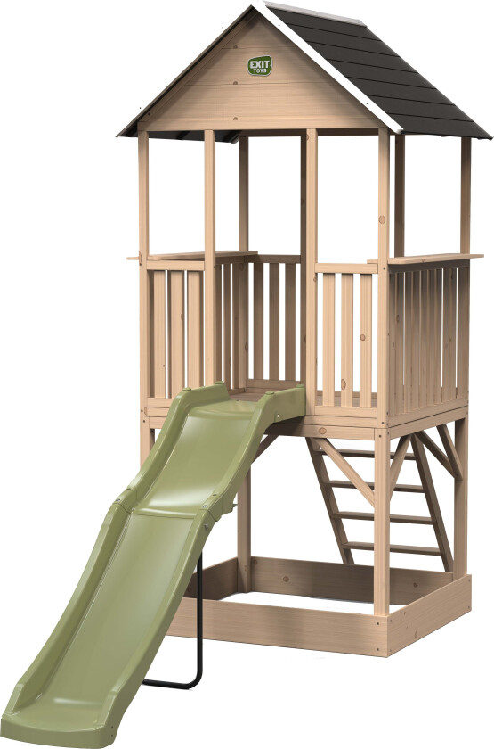 Panorama 500 Lekestue med Sklie & Sandkasse - Lekestuer - Tre