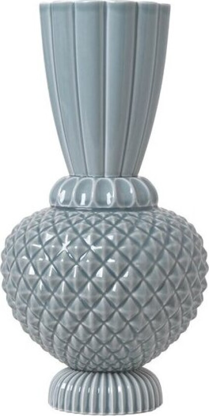 Samsurium Jumbobell vase 32,5 cm blå/grå