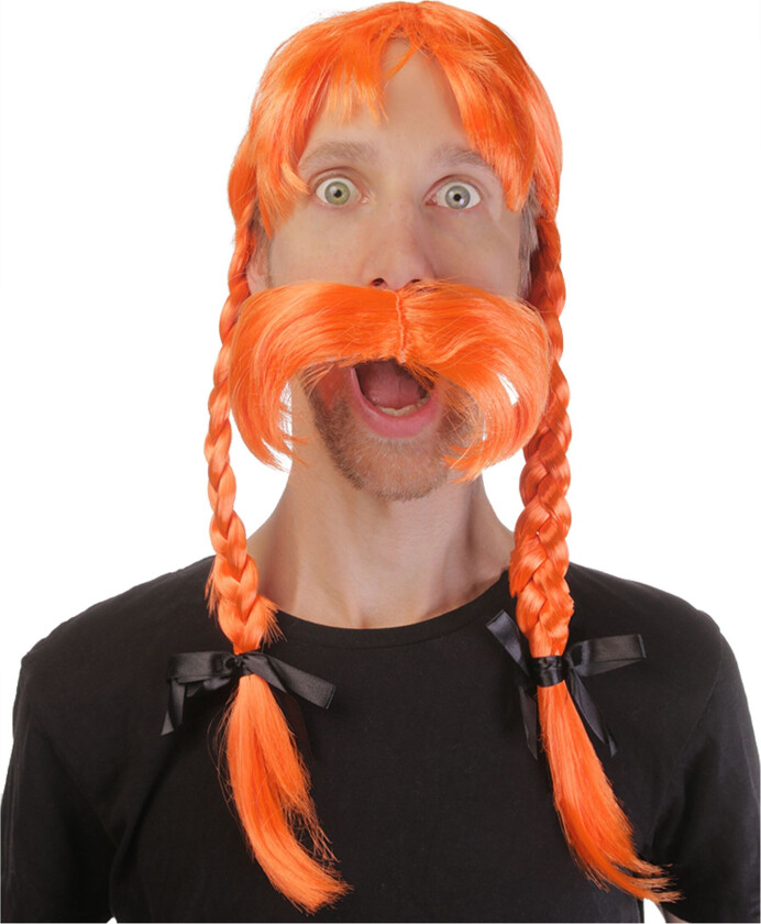 Gallisk Viking Parykk - One size