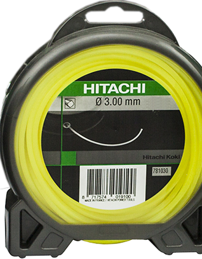 Trimmertråd stjerneformet gul 3mm à 56mtr