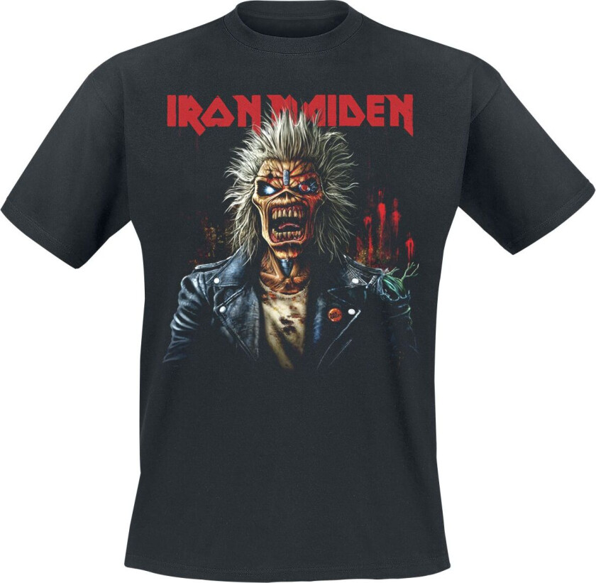 T-skjorte - Portrait Eddie Scream - S til 4XL - Herrer - svart