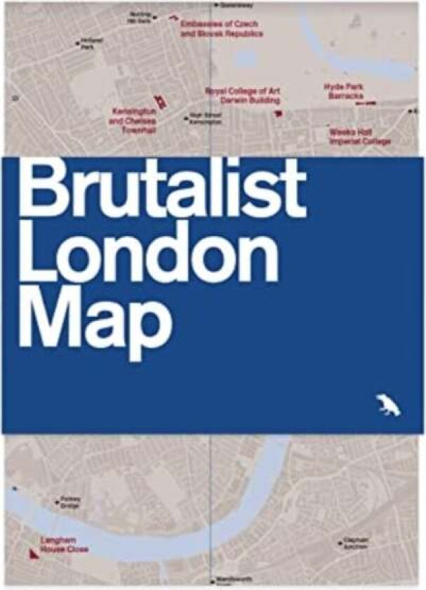 Brutalist London Map av Henrietta Billings