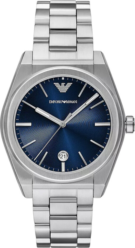 Emporio Armani Federico AR11620 - Kvarts - Sølv - Herreklokker - Rustfritt stål - ledd m/pin - Mineral