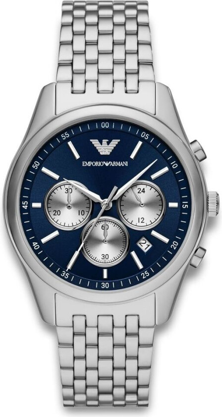 Emporio Armani Antonio AR11582 - Kvarts - Sølv - Herreklokker - Rustfritt stål - ledd m/pin - Mineral