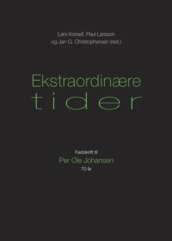 Ekstraordinære tider