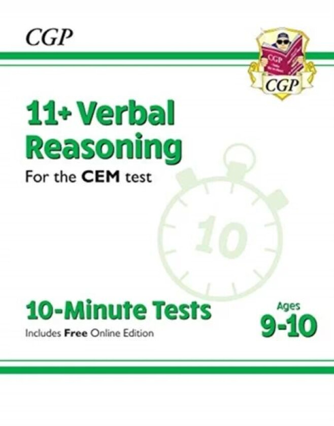11+ CEM 10-Minute Tests: Verbal Reasoning - Ages 9-10 (with Online Edition) av CGP Books