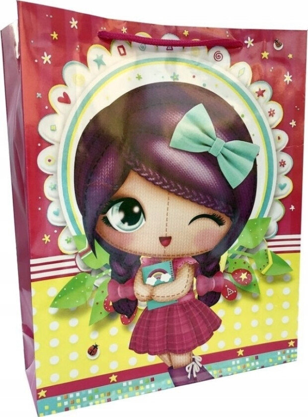 Ju-Piter Laminert Gavepose Jente 021A 32X40x10cm P12, Pris For 1 Stk.