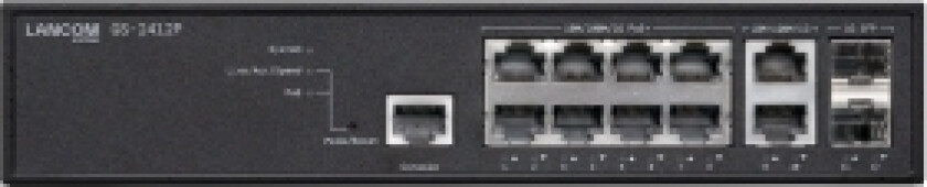 Gs-2412P, Håndtert, L2+, Gigabit Ethernet (10/100/1000), Strøm Over Ethernet (Poe), Rack-Montering