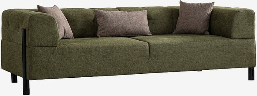 Sofa med 3 seter Gio - Grønn