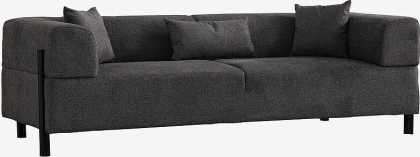 Sofa med 3 seter Gio - Grå