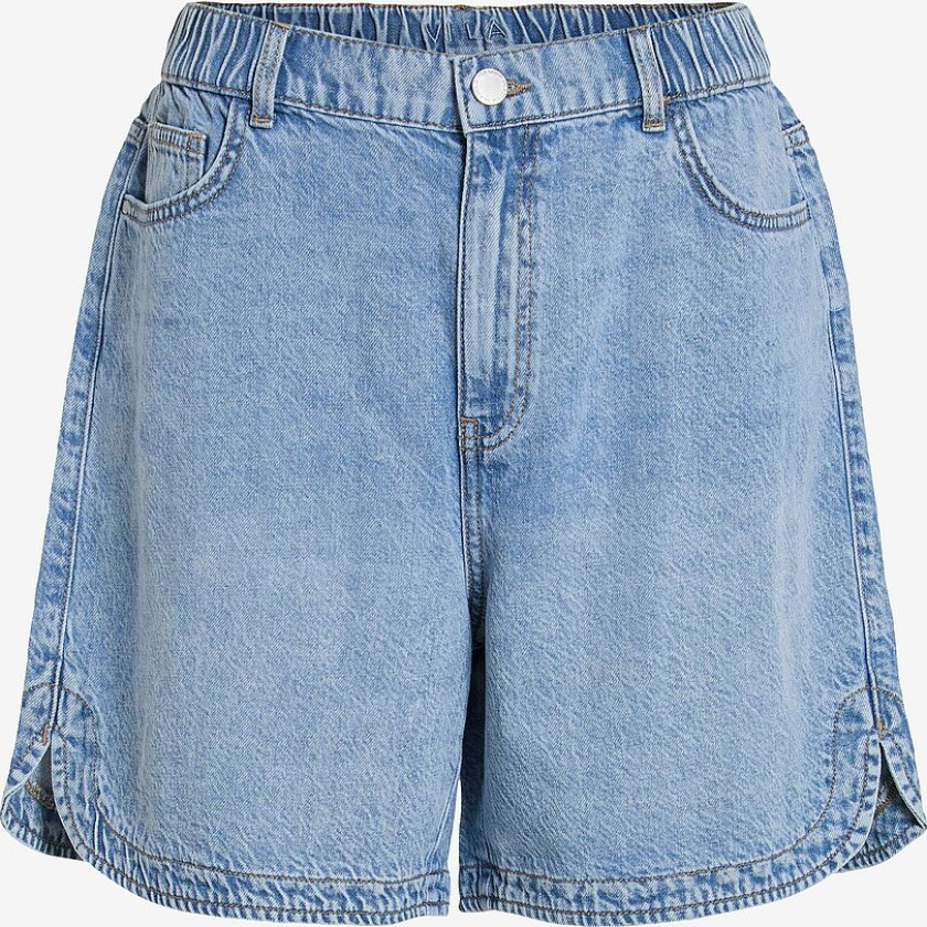 Jeans-shorts viKiki HW Denim Shorts Lbd - Blå