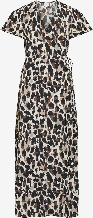 Maxikjole Vilovie S/s Wrap Maxi Dress - Grå