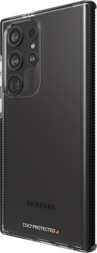 Gear4 D3o Santa Cruz Beskyttelsesdeksel, Samsung Galaxy S23 Ultra, Svart/Klar