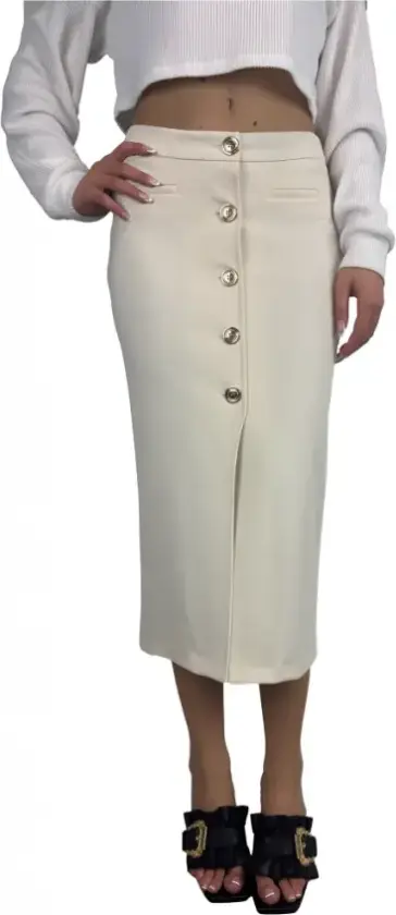 Pinko, Dame, Skjørt, Hvit, S