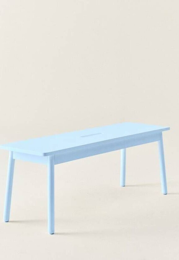 benk 120 cm Lys blå