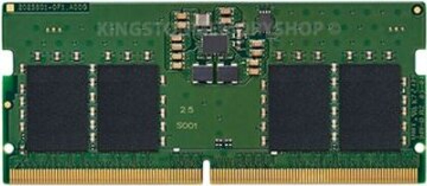 Kingston - Ddr5 - Sett - 16 Gb: 2 X 8 Gb - So Dimm 262-Pin - 2400 Mhz / Pc5-38400 - Cl40 - 1.1 V - Ikke-Bufret - Ikke-Ecc - For Dell Inspiron 16 Pre