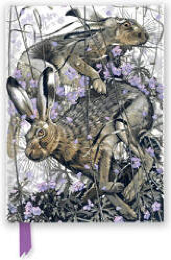 Martin Truefitt-Baker: Hares in Meadow Cranesbill (Foiled Journal)