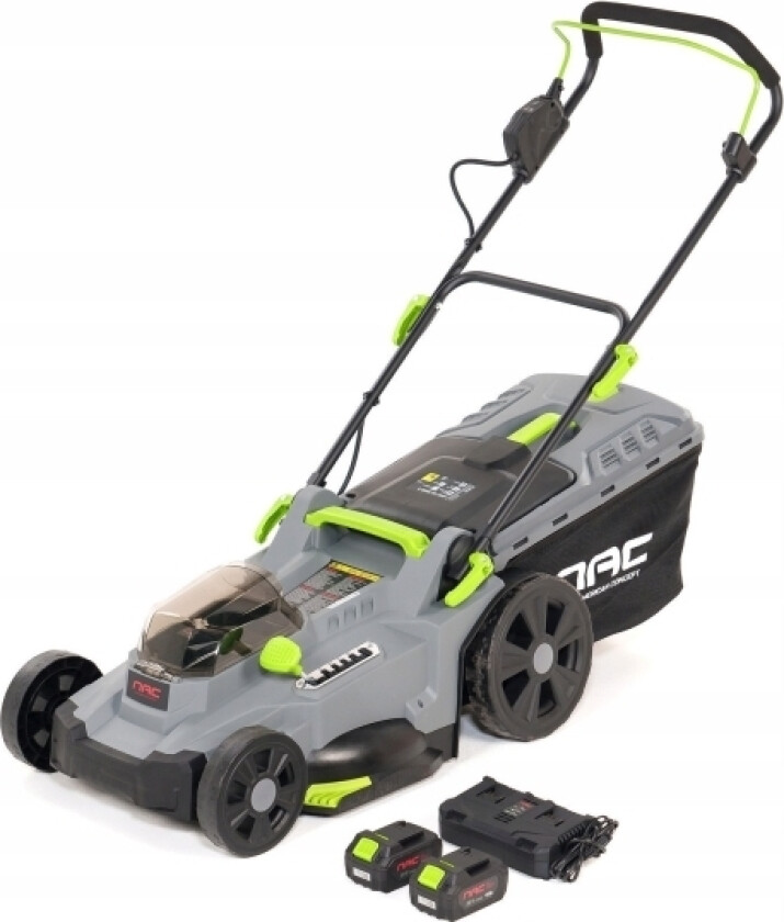 Gressklipper Lb40-43-2B40-S Nac Trådløs + 2 Batterier 4 Ah + Dobbel Lader