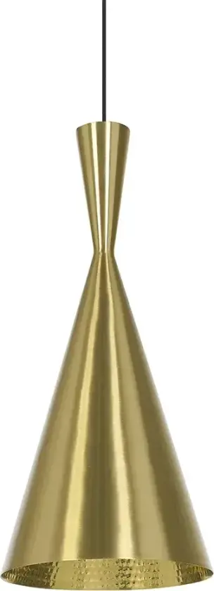 Beat Pendant Tall Brass LED