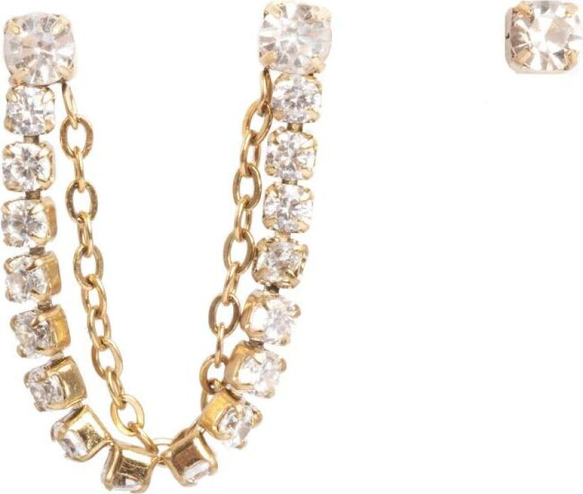 Tone Damli by A&C, At Last øredobb-sett i forgylt stål med zirkonia