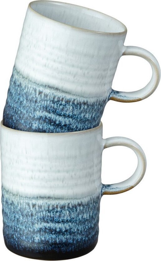 Kiln blue ridged krus 2-pack 41 cl