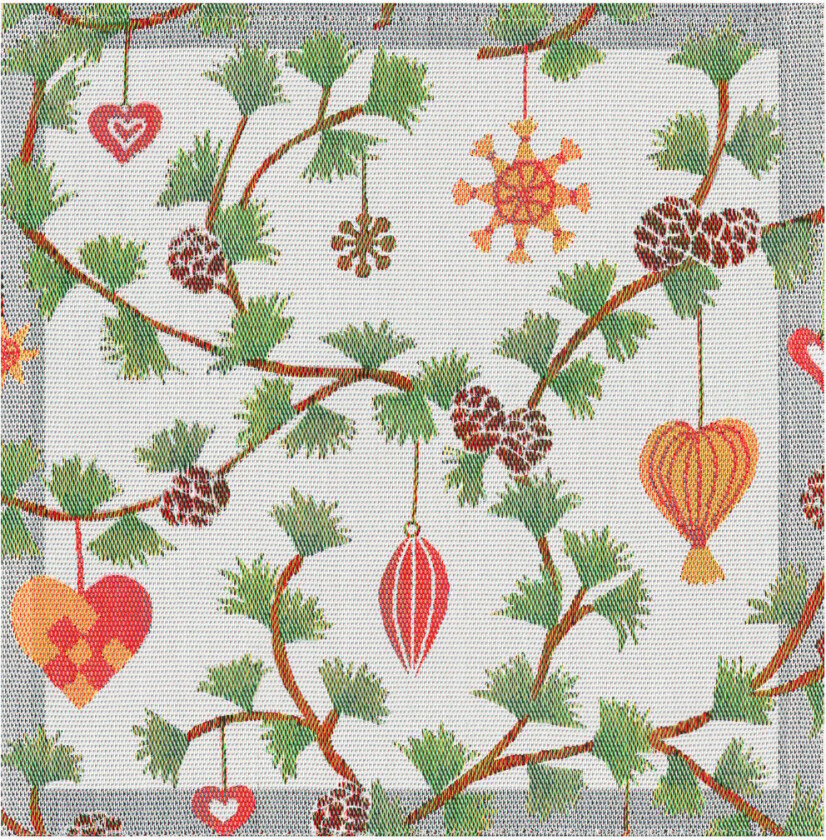 Juleglede tøyserviett 35x35 cm Multi