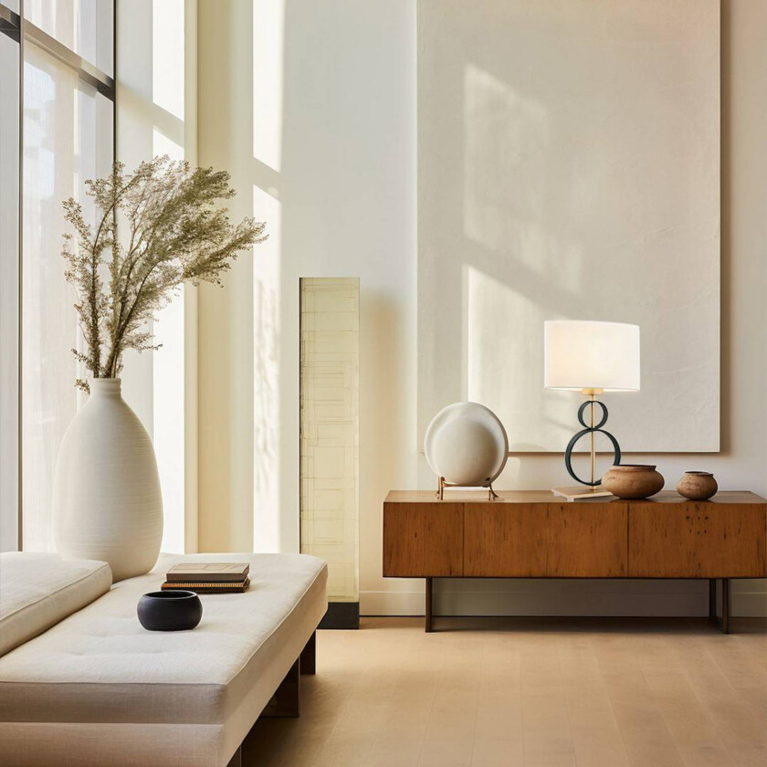 Priam bordlampe, svart/gull, stål, E27, 42 cm