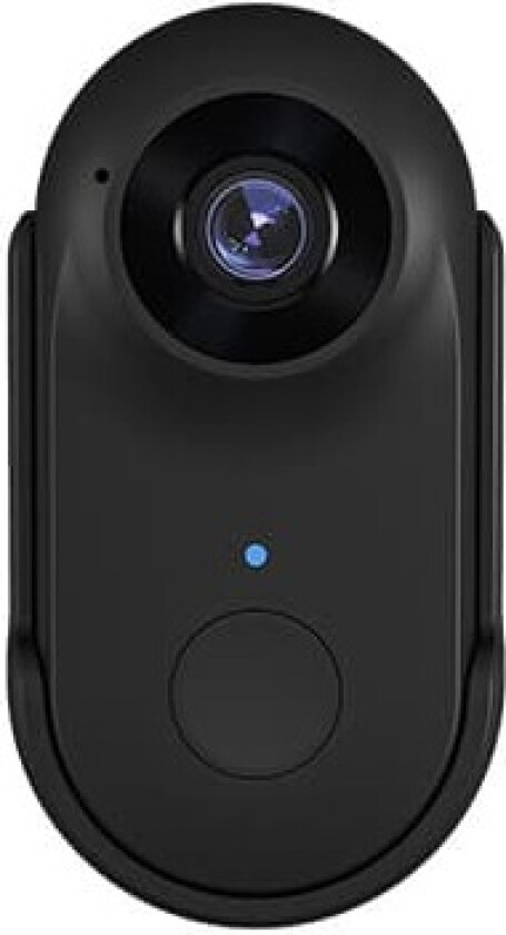 INF Actionkamera kjæledyrkamera med silikonhalsbånd Sort