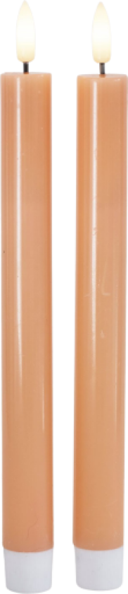 Sille Crown 2 stk. sett, Ø2x25cm, Fersken