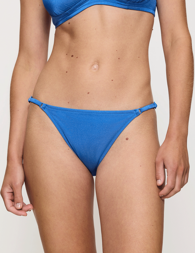 Midnight Rio tanga bikinitruse, blå, Størrelse: 38, Kvinner