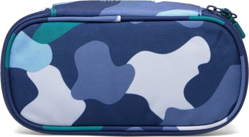 Ovalt Pencil Case, Sport Junior, Color Camo Accessories Bags Pencil Cases Blue Beckmann Norway