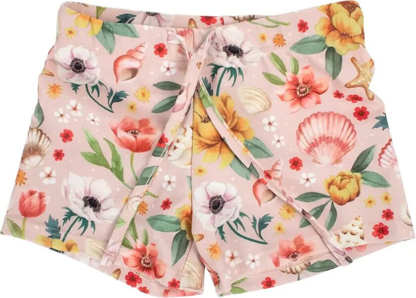 Orla – Badeshorts 1-2 År – Ocean Blossom Badeshorts Pink Filibabba