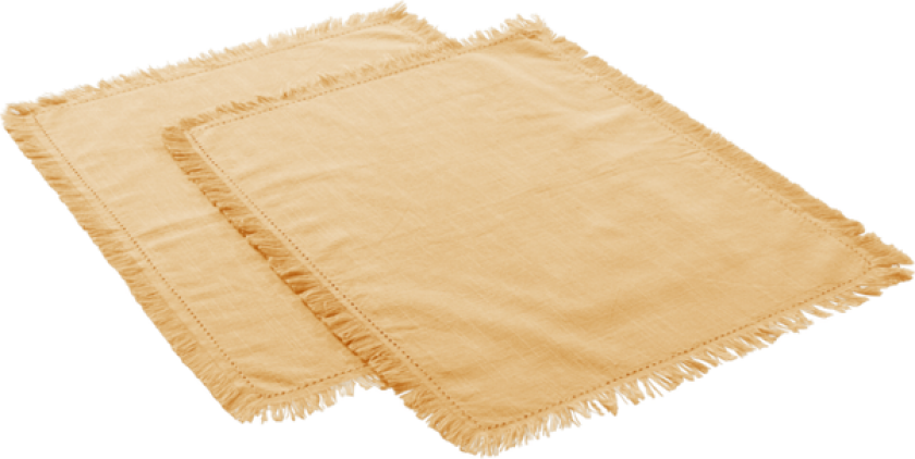 HENLEY bordbrikke 2-pk Gul