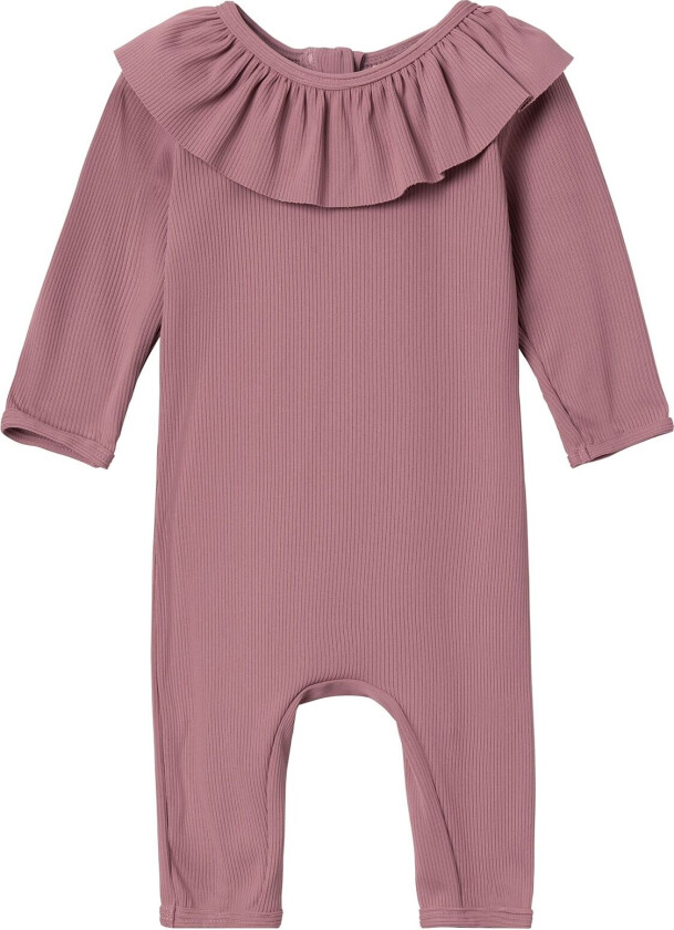 Nbffarlo Ls Uv Long Swimsuit Lil Badedrakt Badetøy Pink Lil'Atelier